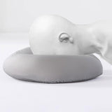 Maxbell Face Down Pillow Zipper Versatile Salon Massage Pillow for Plane Salons Home Grey