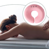 Maxbell Face Down Pillow Zipper Versatile Salon Massage Pillow for Plane Salons Home Pink