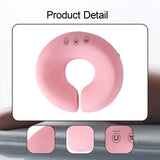 Maxbell Face Down Pillow Zipper Versatile Salon Massage Pillow for Plane Salons Home Pink