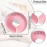 Maxbell Face Down Pillow Zipper Versatile Salon Massage Pillow for Plane Salons Home Pink