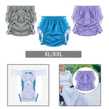 Maxbell Reusable Adult Cloth Diaper Washable Anti Side Leak for Seniors Multipurpose Grayish Green XL