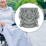 Maxbell Reusable Adult Cloth Diaper Washable Anti Side Leak for Seniors Multipurpose Grayish Green XXL