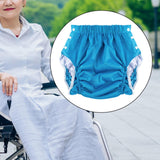 Maxbell Reusable Adult Cloth Diaper Washable Anti Side Leak for Seniors Multipurpose Blue XL