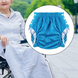 Maxbell Reusable Adult Cloth Diaper Washable Anti Side Leak for Seniors Multipurpose Blue XXL