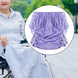 Maxbell Reusable Adult Cloth Diaper Washable Anti Side Leak for Seniors Multipurpose Purple XL