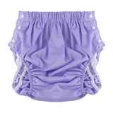 Maxbell Reusable Adult Cloth Diaper Washable Anti Side Leak for Seniors Multipurpose Purple XXL