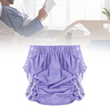 Maxbell Reusable Adult Cloth Diaper Washable Anti Side Leak for Seniors Multipurpose Purple XXL