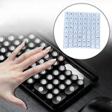 Maxbell Nail Art Typing Sticker Reusable Comfortable Protect Nail for Gaming Desktop