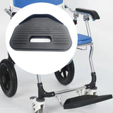 Maxbell Wheelchair Footplate Accessories Black Easy to Install Foot Rest Replacement