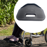 Maxbell Wheelchair Footplate Accessories Black Easy to Install Foot Rest Replacement