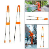 Maxbell Long Trash Garbage Picker Grabber Rustproof for Lazy People Trash Can Garden 86cm