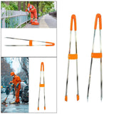 Maxbell Long Trash Garbage Picker Grabber Rustproof for Lazy People Trash Can Garden 86cm