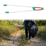 Maxbell Reaching Assist Tool Trash Garbage Picker Grabber for Floor Garden Trash Can Red