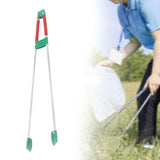 Maxbell Reaching Assist Tool Trash Garbage Picker Grabber for Floor Garden Trash Can Red