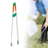 Maxbell Reaching Assist Tool Trash Garbage Picker Grabber for Floor Garden Trash Can Orange