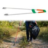 Maxbell Reaching Assist Tool Trash Garbage Picker Grabber for Floor Garden Trash Can Orange