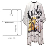 Maxbell Hair Cutting Cape for Adults Salon Cape for Hairdressing Hair Coloring White