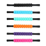 Maxbell Massage Roller Stick Handheld 18.7 inch Muscle Roller for Belly Abdomen Back Black