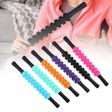 Maxbell Massage Roller Stick Handheld 18.7 inch Muscle Roller for Belly Abdomen Back Black