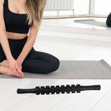 Maxbell Massage Roller Stick Handheld 18.7 inch Muscle Roller for Belly Abdomen Back Black