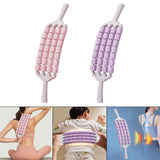 Maxbell Massage Roller Multifunctional Manual Fascia Massage Tool for Thigh Arm Neck Pink