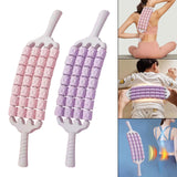 Maxbell Massage Roller Multifunctional Manual Fascia Massage Tool for Thigh Arm Neck Pink