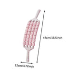 Maxbell Massage Roller Multifunctional Manual Fascia Massage Tool for Thigh Arm Neck Pink