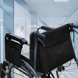 Maxbell Wheelchair Bag Wheel Chair Storage Tote for Rollator Most Wheelchairs Adults black