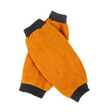 Maxbell 2 Pieces PU Leather Welding Sleeves Welding Arm Guard for Industrial Camping Yellow