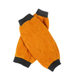 Maxbell 2 Pieces PU Leather Welding Sleeves Welding Arm Guard for Industrial Camping Yellow