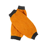 Maxbell 2 Pieces PU Leather Welding Sleeves Welding Arm Guard for Industrial Camping Yellow