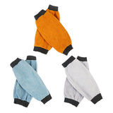 Maxbell 2 Pieces PU Leather Welding Sleeves Welding Arm Guard for Industrial Camping Yellow