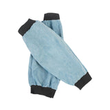 Maxbell 2 Pieces PU Leather Welding Sleeves Welding Arm Guard for Industrial Camping Blue