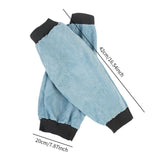 Maxbell 2 Pieces PU Leather Welding Sleeves Welding Arm Guard for Industrial Camping Blue