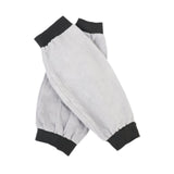 Maxbell 2 Pieces PU Leather Welding Sleeves Welding Arm Guard for Industrial Camping Gray
