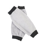 Maxbell 2 Pieces PU Leather Welding Sleeves Welding Arm Guard for Industrial Camping Gray