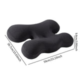 Maxbell Beauty Pillow Versatile Portable Memory Foam for Bed Reading Sleeping Indoor Deep Grey