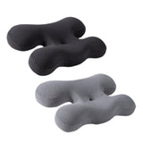 Maxbell Beauty Pillow Versatile Portable Memory Foam for Bed Reading Sleeping Indoor Deep Grey