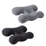 Maxbell Beauty Pillow Versatile Portable Memory Foam for Bed Reading Sleeping Indoor Deep Grey