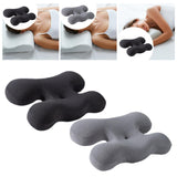 Maxbell Beauty Pillow Versatile Portable Memory Foam for Bed Reading Sleeping Indoor Deep Grey