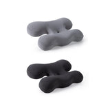 Maxbell Beauty Pillow Versatile Portable Memory Foam for Bed Reading Sleeping Indoor Deep Grey