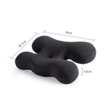 Maxbell Beauty Pillow Versatile Portable Memory Foam for Bed Reading Sleeping Indoor Deep Grey