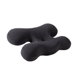 Maxbell Beauty Pillow Versatile Portable Memory Foam for Bed Reading Sleeping Indoor Deep Grey