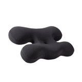 Maxbell Beauty Pillow Versatile Portable Memory Foam for Bed Reading Sleeping Indoor Deep Grey