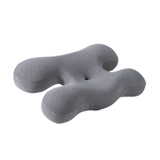 Maxbell Beauty Pillow Versatile Portable Memory Foam for Bed Reading Sleeping Indoor Light Grey