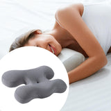 Maxbell Beauty Pillow Versatile Portable Memory Foam for Bed Reading Sleeping Indoor Light Grey