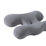 Maxbell Beauty Pillow Versatile Portable Memory Foam for Bed Reading Sleeping Indoor Light Grey