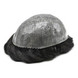 Maxbell Men Toupee Wig PU Base Replacement PU Toupee Hair for Parties Sport Wedding