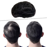 Maxbell Men Toupee Wig PU Base Replacement PU Toupee Hair for Parties Sport Wedding