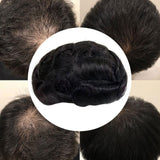 Maxbell Men Toupee Wig PU Base Replacement PU Toupee Hair for Parties Sport Wedding